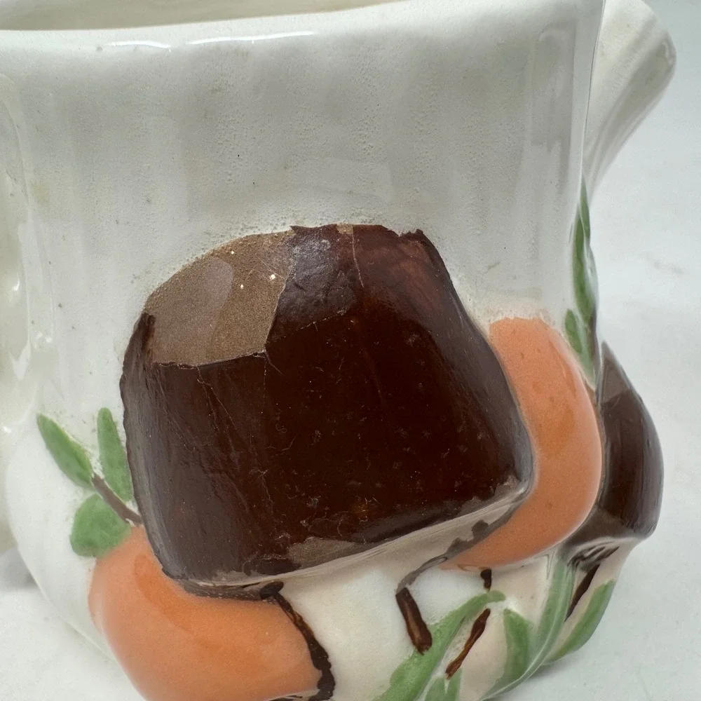 Vintage Arnels Mushroom Ceramic Creamer Pitcher Retro 70s MCM Kitchen Decor‎